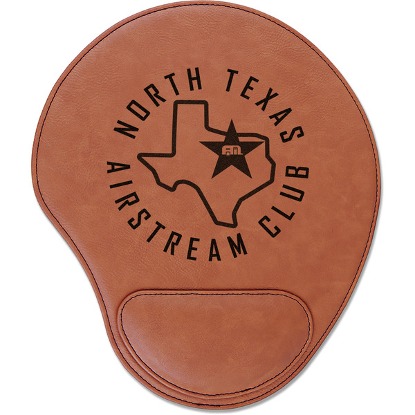 Custom North Texas Airstream Club Leatherette Mouse Pad with Wrist Support