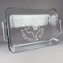 North Texas Airstream Club Glass Baking and Cake Dish