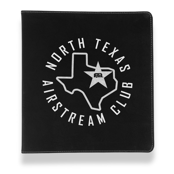 Custom North Texas Airstream Club Leather Binder - 1" - Black