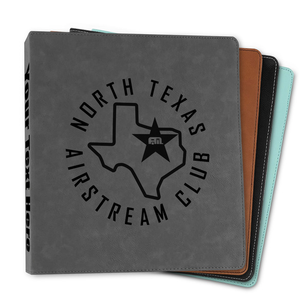 Custom North Texas Airstream Club Leather Binder - 1"