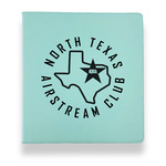 North Texas Airstream Club Leather Binder - 1" - Teal