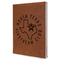 North Texas Airstream Club Leather Sketchbook - Large - Double Sided - Angled View