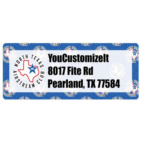 Custom North Texas Airstream Club Return Address Labels