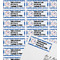 North Texas Airstream Club Mailing Label on Envelope - Multiple Labels