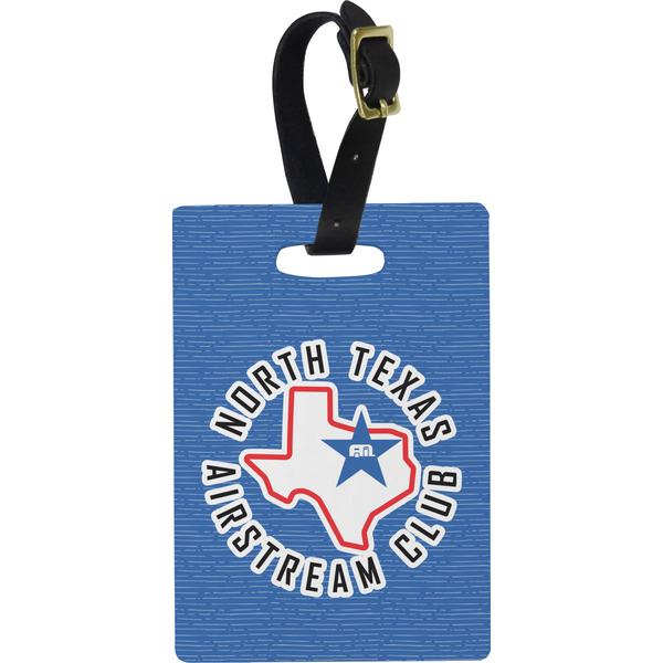 Custom North Texas Airstream Club Plastic Luggage Tag - Rectangular