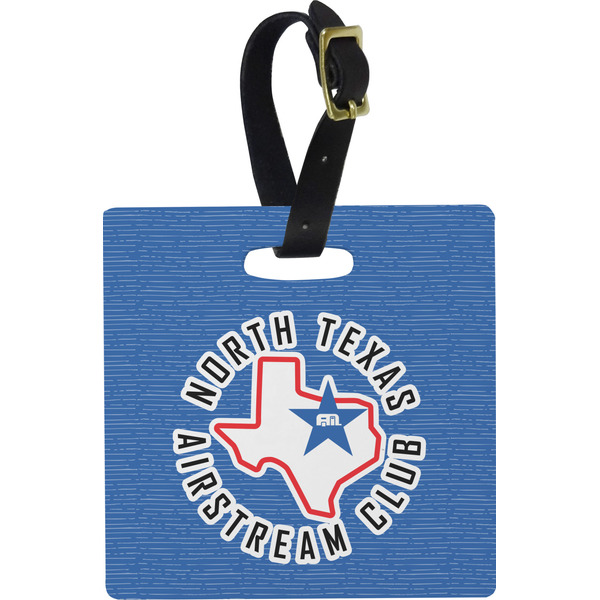 Custom North Texas Airstream Club Plastic Luggage Tag - Square