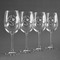 North Texas Airstream Club Personalized Wine Glasses (Set of 4)