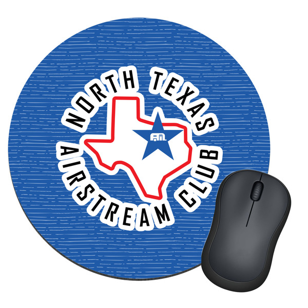 Custom North Texas Airstream Club Round Mouse Pad