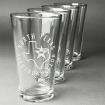 North Texas Airstream Club Pint Glasses - Laser Engraved - Set of 4