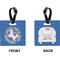 North Texas Airstream Club Square Luggage Tag (Front + Back)