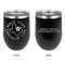 North Texas Airstream Club Stainless Wine Tumblers - Black - Double Sided - Approval