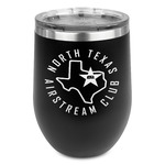 North Texas Airstream Club Stemless Stainless Steel Wine Tumbler - Black - Double-Sided