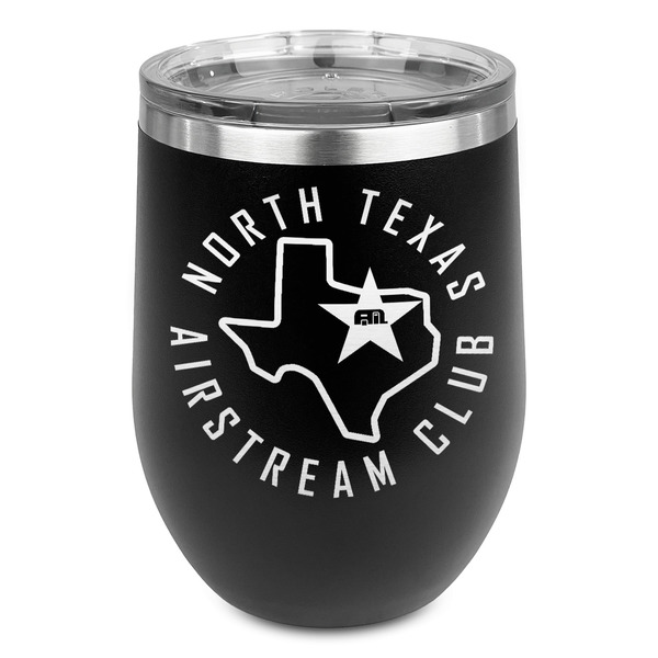 Custom North Texas Airstream Club Stemless Stainless Steel Wine Tumbler