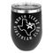 North Texas Airstream Club Stainless Wine Tumblers - Black - Single Sided - Front