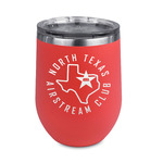 North Texas Airstream Club Stemless Stainless Steel Wine Tumbler - Coral - Double-Sided