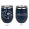 North Texas Airstream Club Stainless Wine Tumblers - Navy - Double Sided - Approval