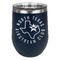 North Texas Airstream Club Stainless Wine Tumblers - Navy - Double Sided - Front