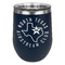 North Texas Airstream Club Stainless Wine Tumblers - Navy - Single Sided - Front