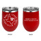 North Texas Airstream Club Stainless Wine Tumblers - Red - Double Sided - Approval