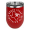 North Texas Airstream Club Stainless Wine Tumblers - Red - Double Sided - Front