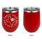 North Texas Airstream Club Stainless Wine Tumblers - Red - Single Sided - Approval