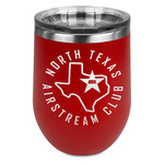 North Texas Airstream Club Stemless Stainless Steel Wine Tumbler - Red - Single-Sided