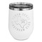 North Texas Airstream Club Stainless Wine Tumblers - White - Double Sided - Front