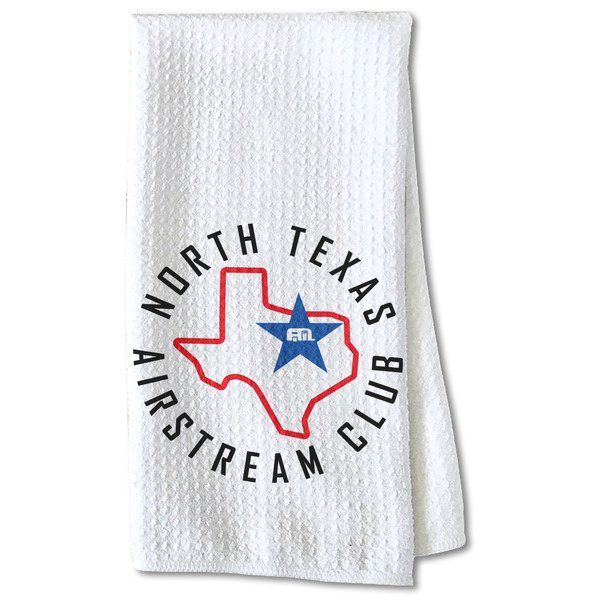 Custom North Texas Airstream Club Kitchen Towel - Waffle Weave - Partial Print