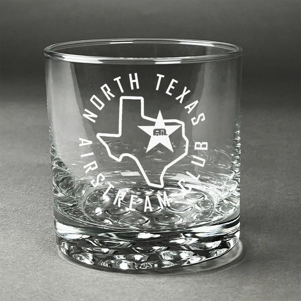 Custom North Texas Airstream Club Whiskey Glass - Engraved