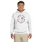 North Texas Airstream Club White Hoodie on Model - Front