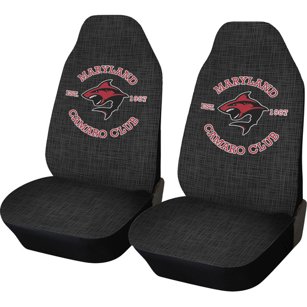 Custom Maryland Camaro Club Car Seat Covers - Set of Two