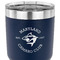 Maryland Camaro Club Logo 30 oz Stainless Steel Ringneck Tumbler - Navy - CLOSE UP