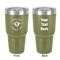 Maryland Camaro Club Logo 30 oz Stainless Steel Ringneck Tumbler - Olive - Double Sided - Front & Back