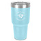 Maryland Camaro Club Logo 30 oz Stainless Steel Ringneck Tumbler - Teal - Front