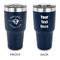 Maryland Camaro Club Logo 30 oz Stainless Steel Ringneck Tumblers - Navy - Double Sided - APPROVAL