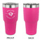 Maryland Camaro Club Logo 30 oz Stainless Steel Ringneck Tumblers - Pink - Single Sided - APPROVAL