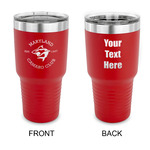 Maryland Camaro Club Logo 30 oz Stainless Steel Tumbler - Red - Double-Sided