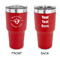 Maryland Camaro Club Logo 30 oz Stainless Steel Ringneck Tumblers - Red - Double Sided - APPROVAL