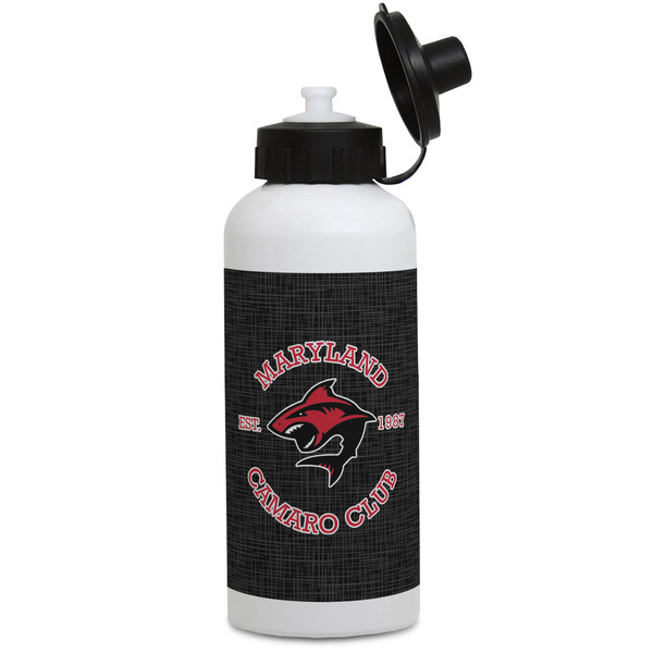 Custom Maryland Camaro Club Logo Water Bottles - Aluminum - 20 oz - White