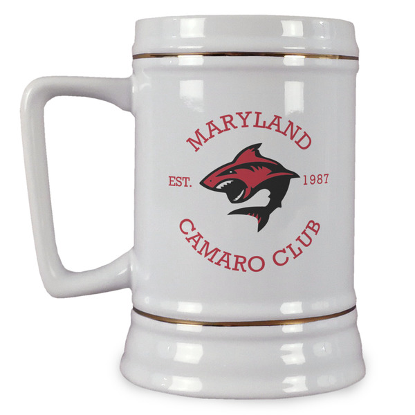 Custom Maryland Camaro Club Logo Beer Stein