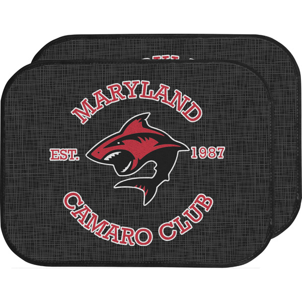 Custom Maryland Camaro Club Logo Car Floor Mats - Back Seat