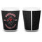 Maryland Camaro Club Logo Ceramic Shot Glass - White - Front & Back