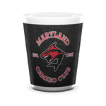 Maryland Camaro Club Logo Ceramic Shot Glass - 1.5 oz - White - Single