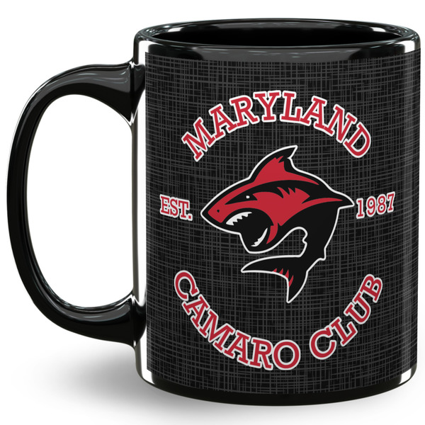 Custom Maryland Camaro Club Logo 11 oz Coffee Mug - Black