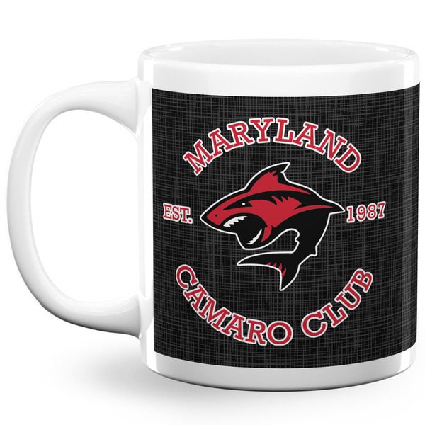 Custom Maryland Camaro Club Logo 20 oz Coffee Mug - White