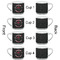 Maryland Camaro Club Logo Double Shot Espresso Cup - Set of 4 - Front & Back