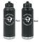 Maryland Camaro Club Logo Laser Engraved Water Bottles - Front & Back Engraving - Front & Back View