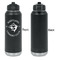 Maryland Camaro Club Logo Laser Engraved Water Bottles - Front Engraving - Front & Back View