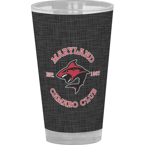 Custom Maryland Camaro Club Logo Pint Glass - Full Color