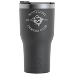 Maryland Camaro Club Logo RTIC Tumbler - Black - Laser Engraved - Single-Sided